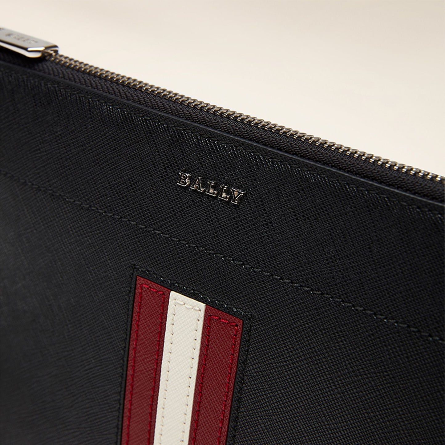Men's Black Leather Casual Clutch