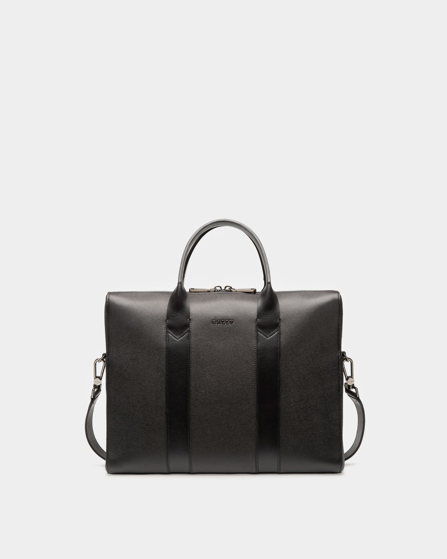 Elter Leather Business Bag In Black