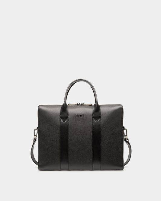 Elter Leather Business Bag In Black
