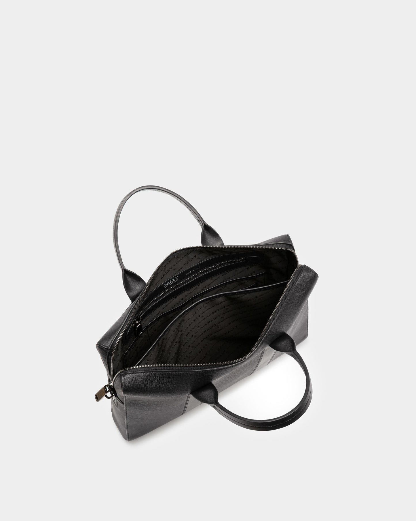 Elter Leather Business Bag In Black