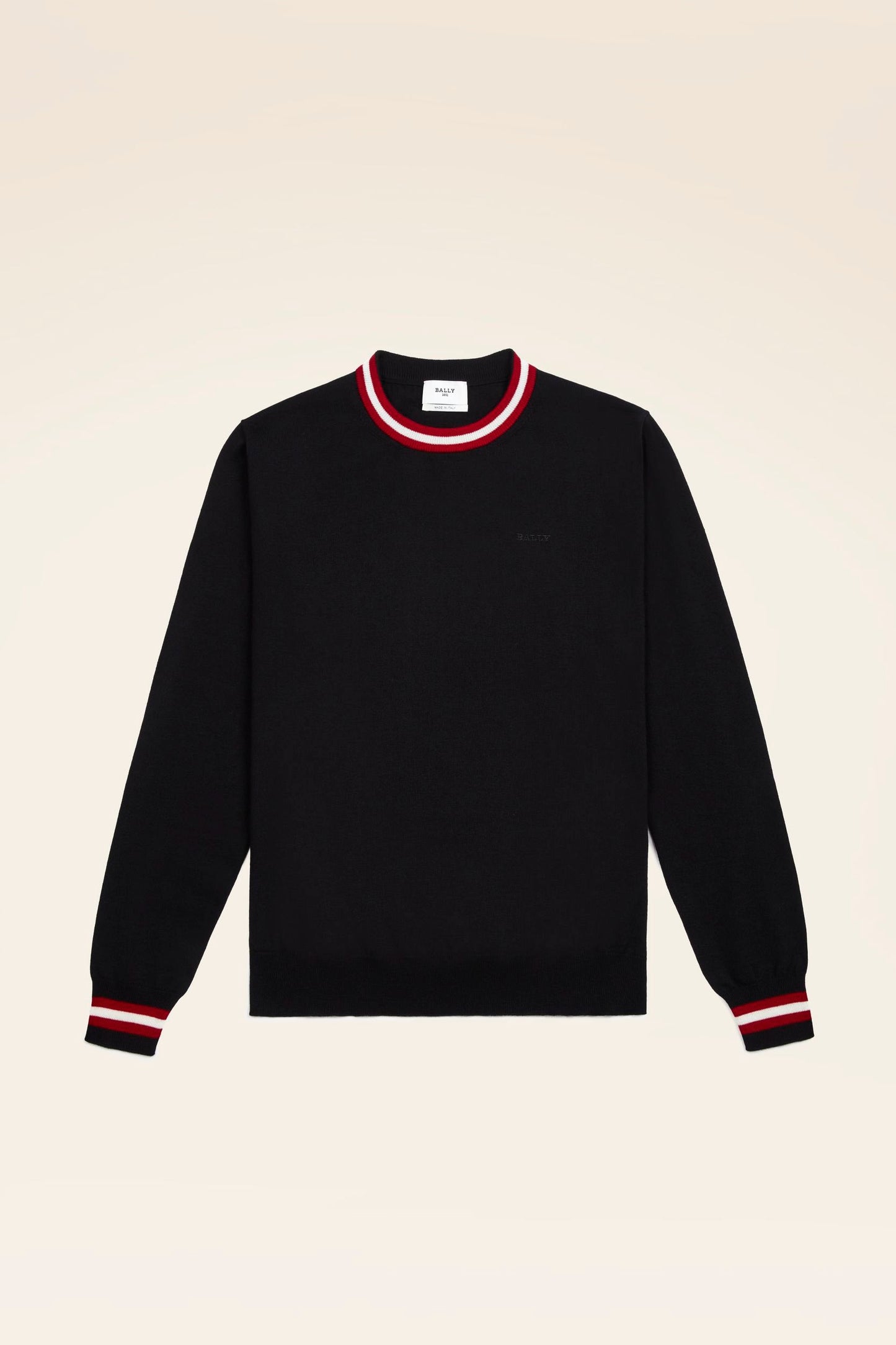 Men's Black Neck Sweater