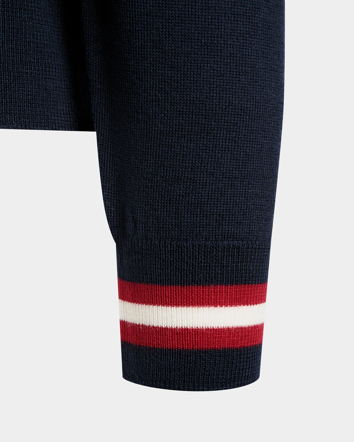 Sweater in Blue Merino Wool