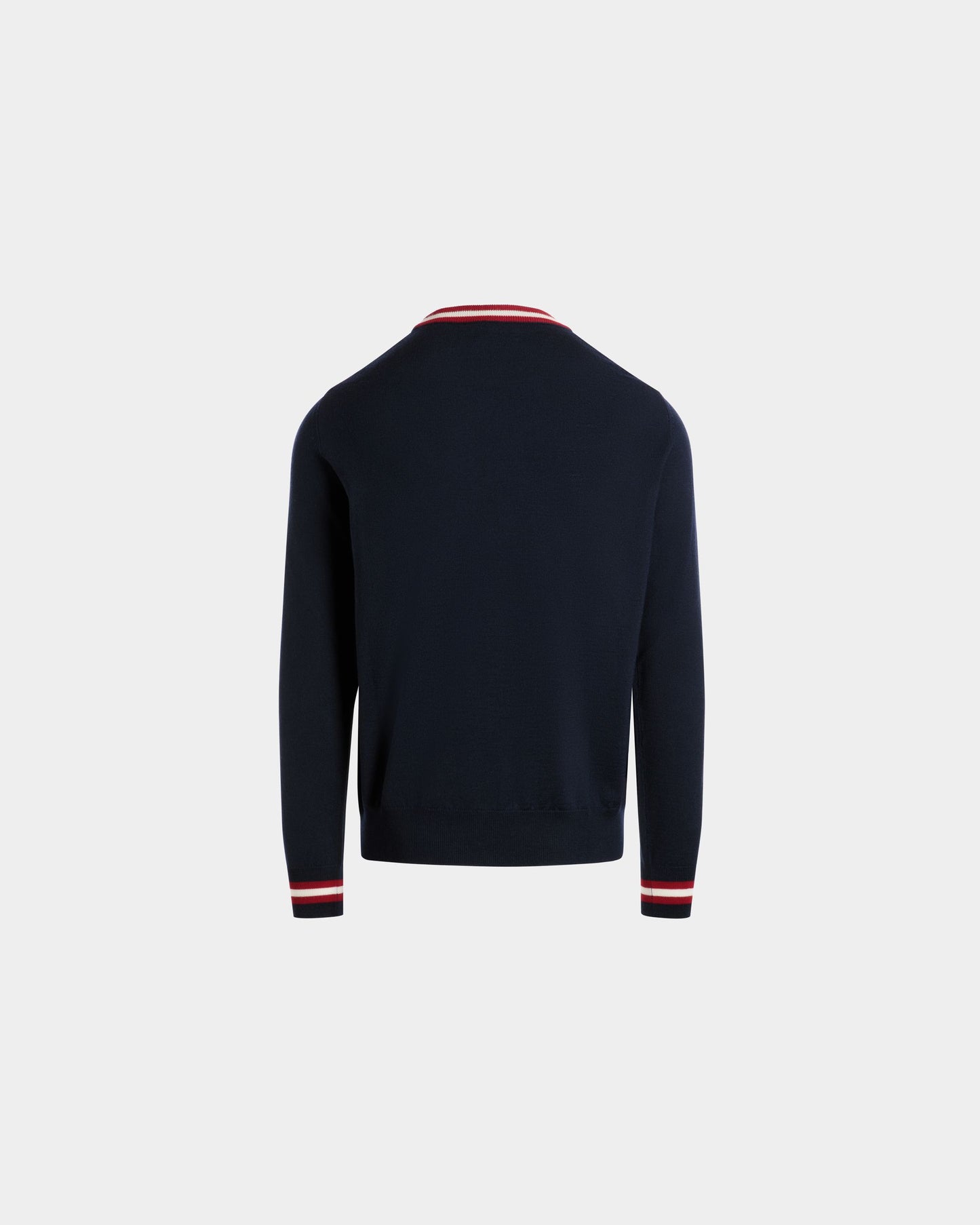 Sweater in Blue Merino Wool