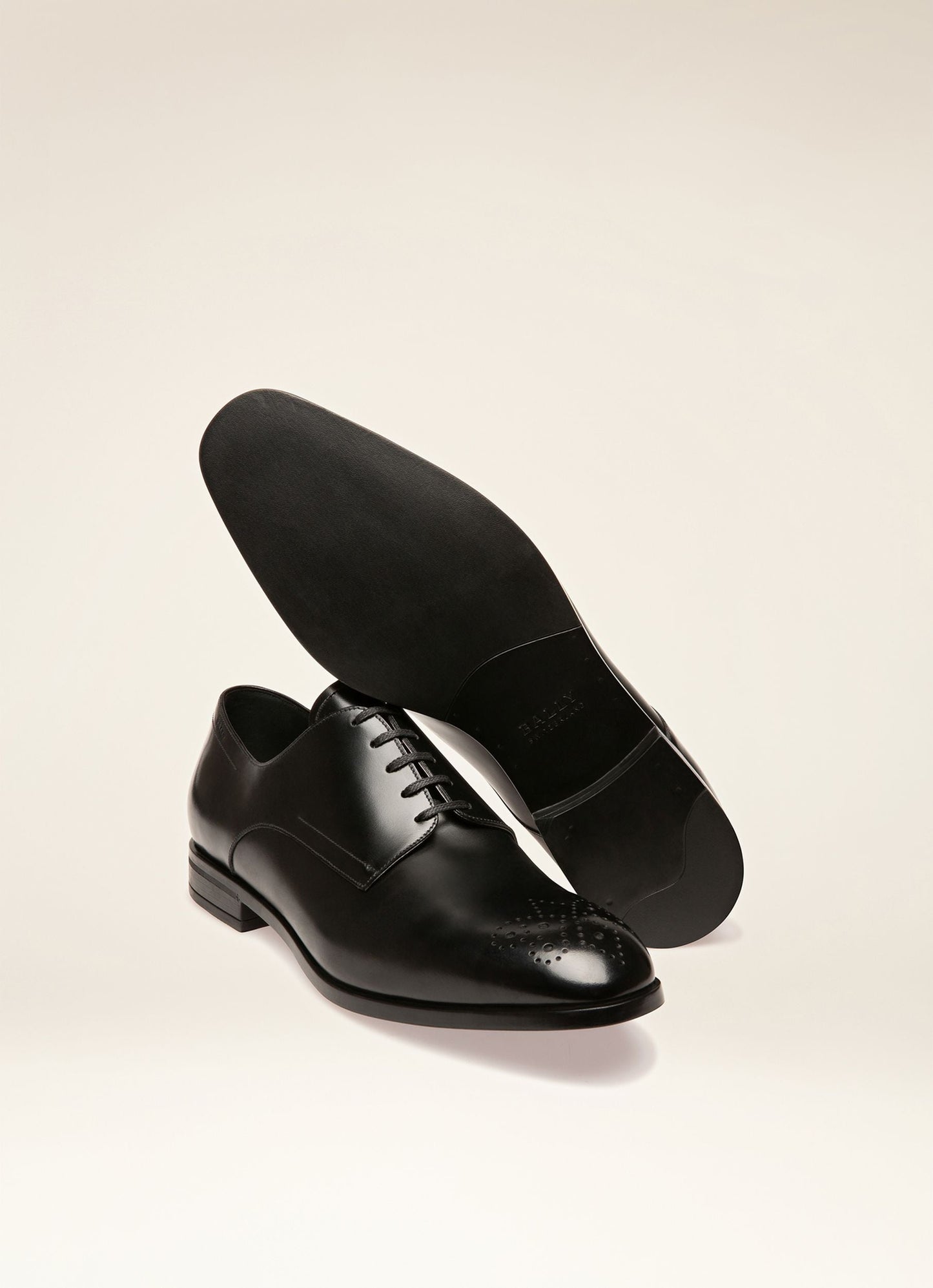 Lindron Leather Derby Shoes In Black