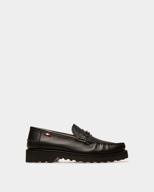 Norrison Leather Moccasins In Black