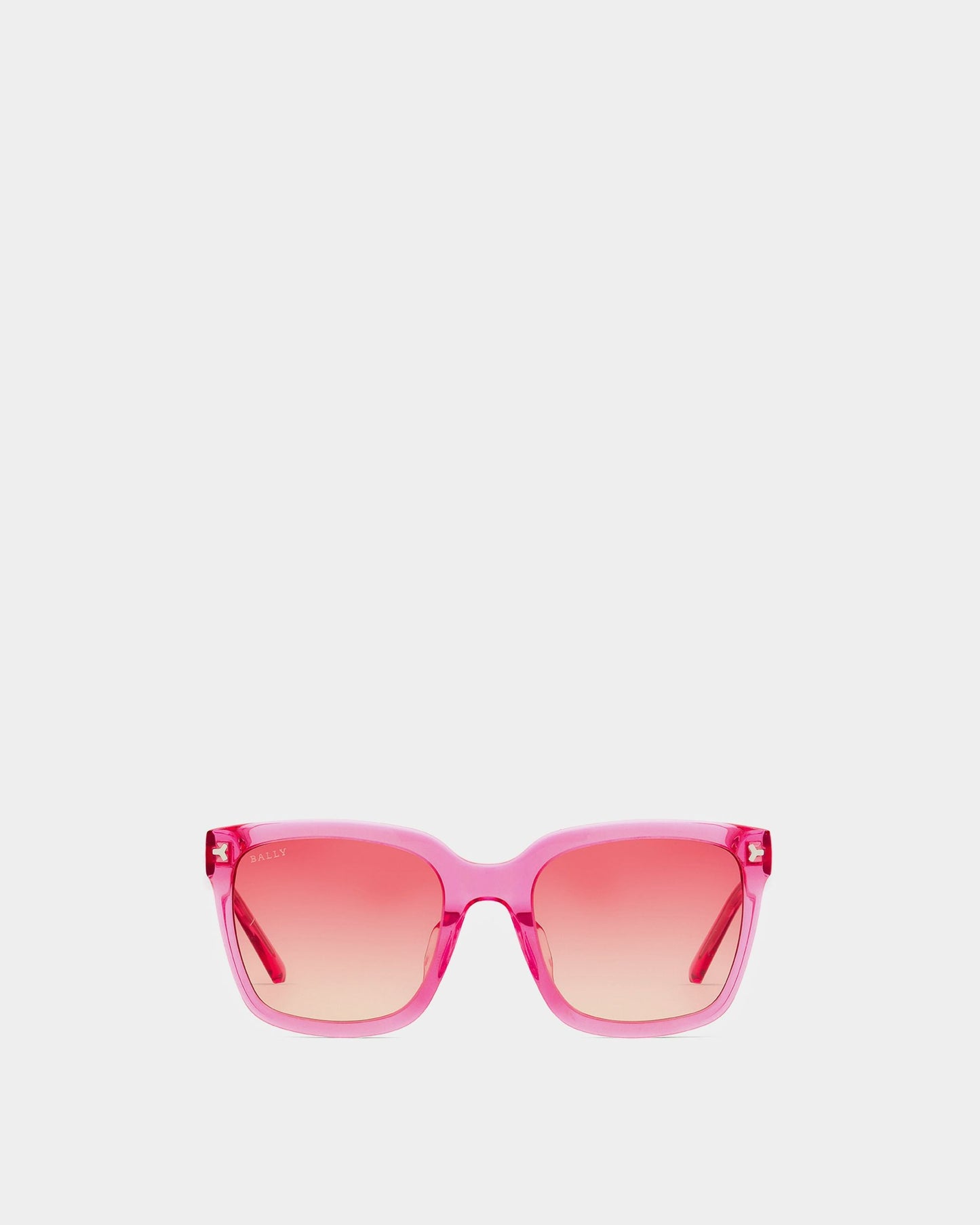 Elsa Acetate Sunglasses In Pink & Gradient Rose Lens