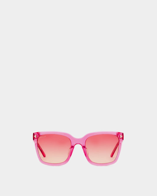 Elsa Acetate Sunglasses In Pink & Gradient Rose Lens