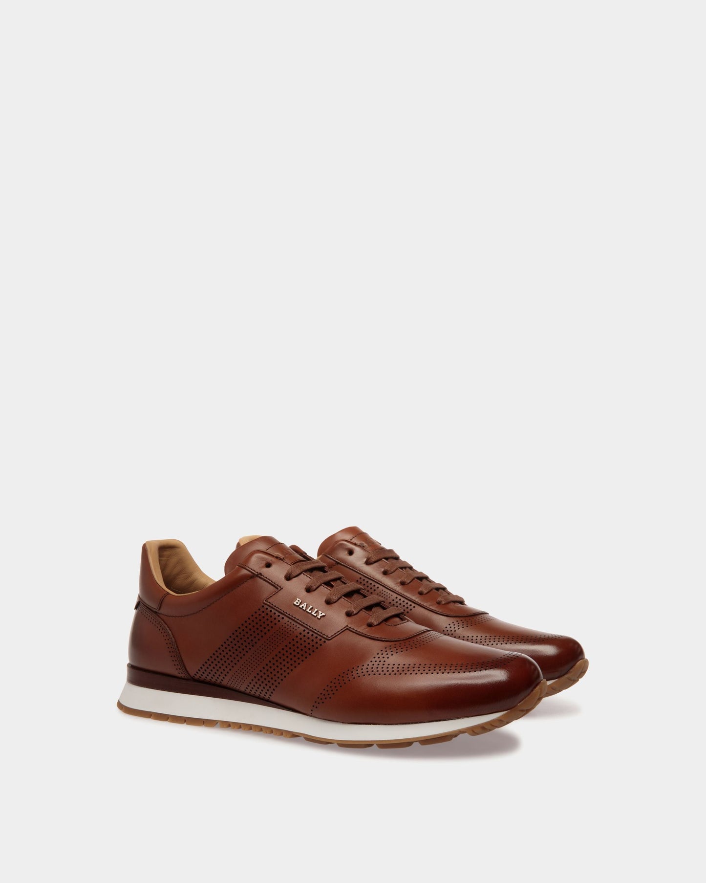 Asken Leather Sneakers In Brown