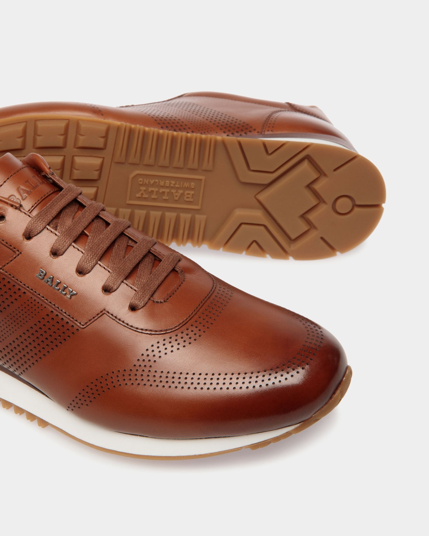Asken Leather Sneakers In Brown