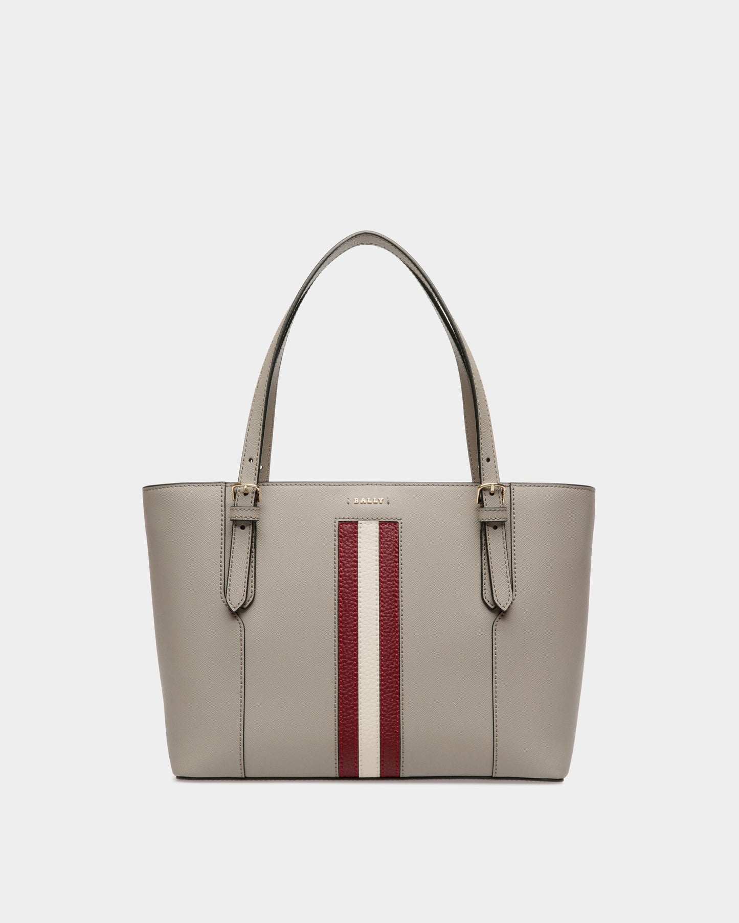 Tote In Beige Embossed Leather