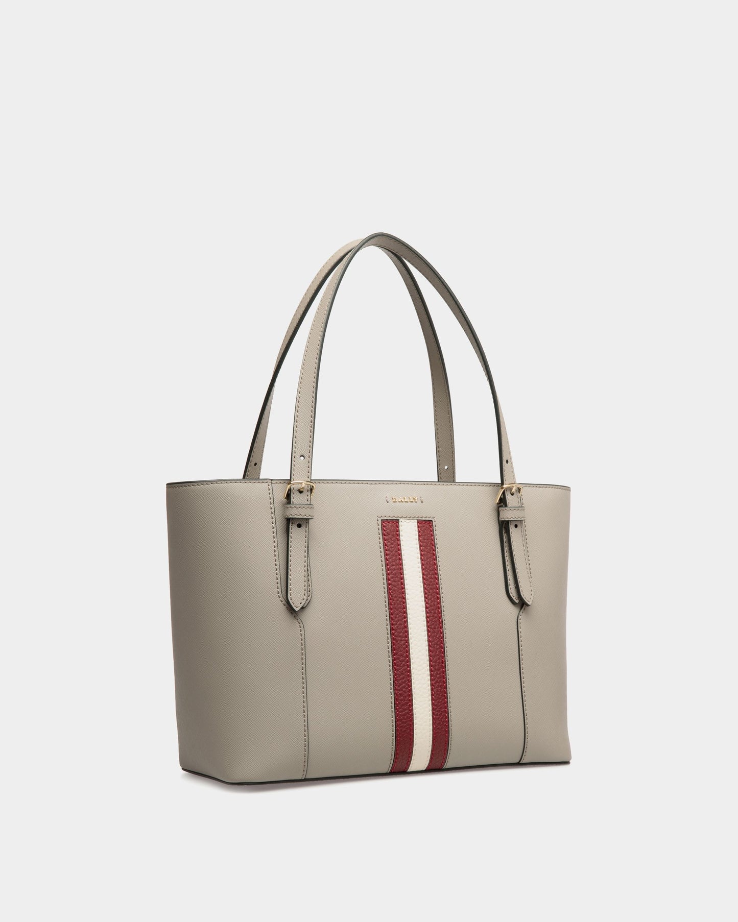 Tote In Beige Embossed Leather