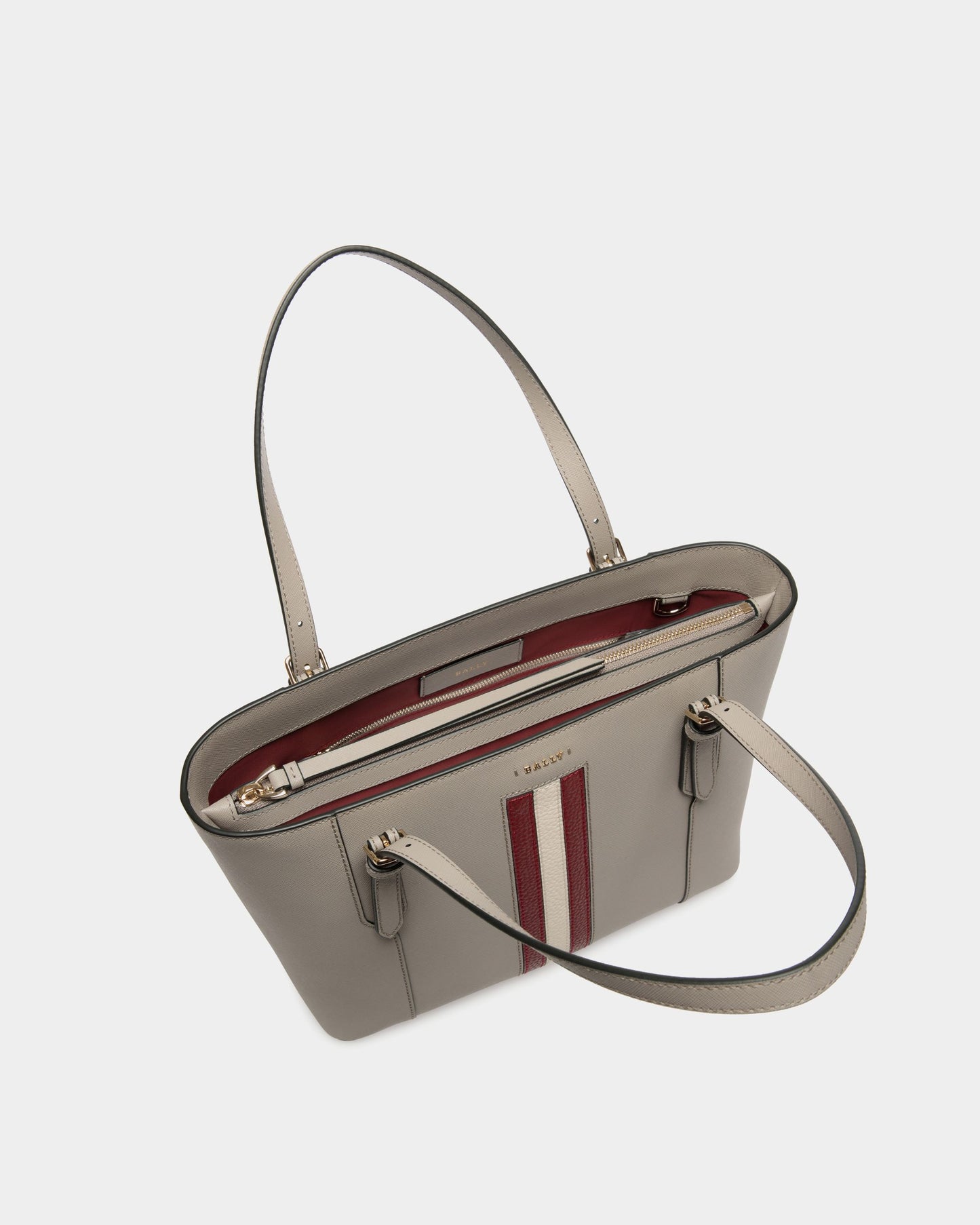 Tote In Beige Embossed Leather