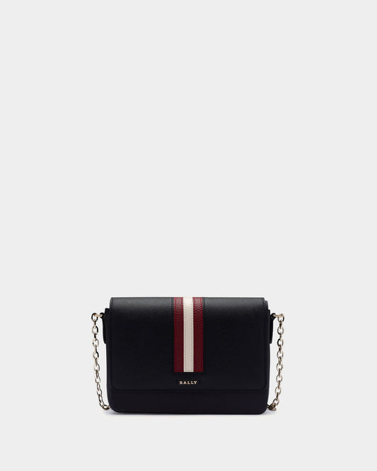 Women's Black Leather Crossbody Bag