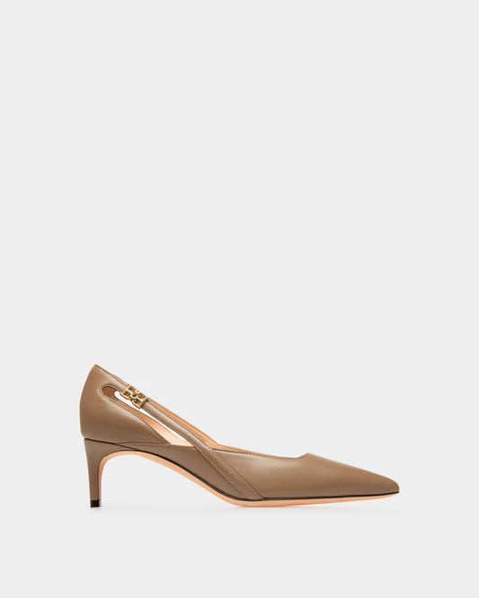 Elsa Leather Pumps In Taupe