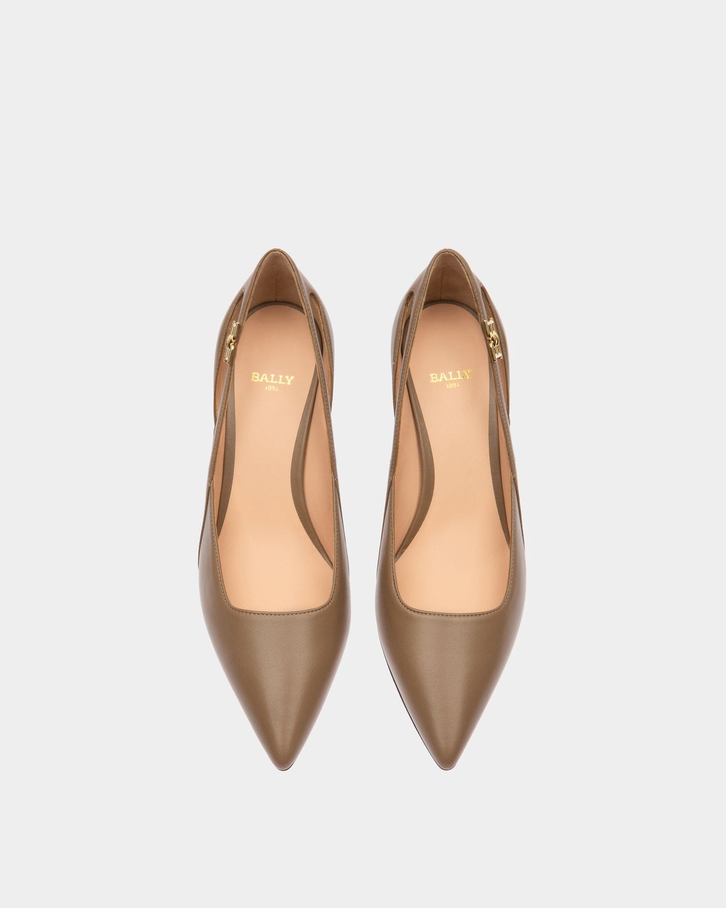 Elsa Leather Pumps In Taupe
