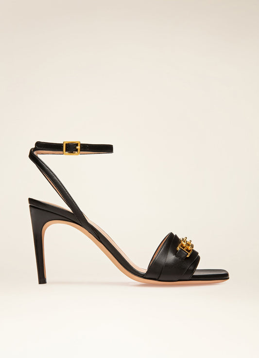 Dorey Leather Sandals In Black