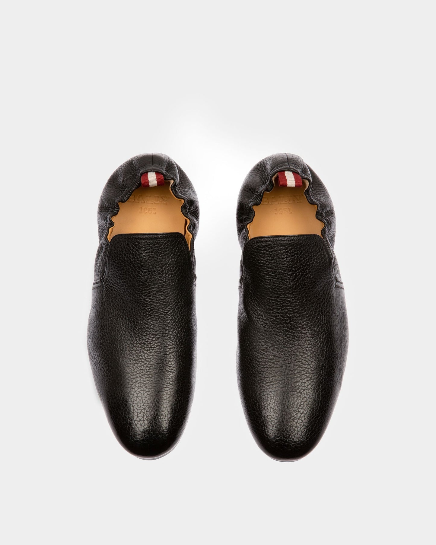 Planker Leather Loafers In Black