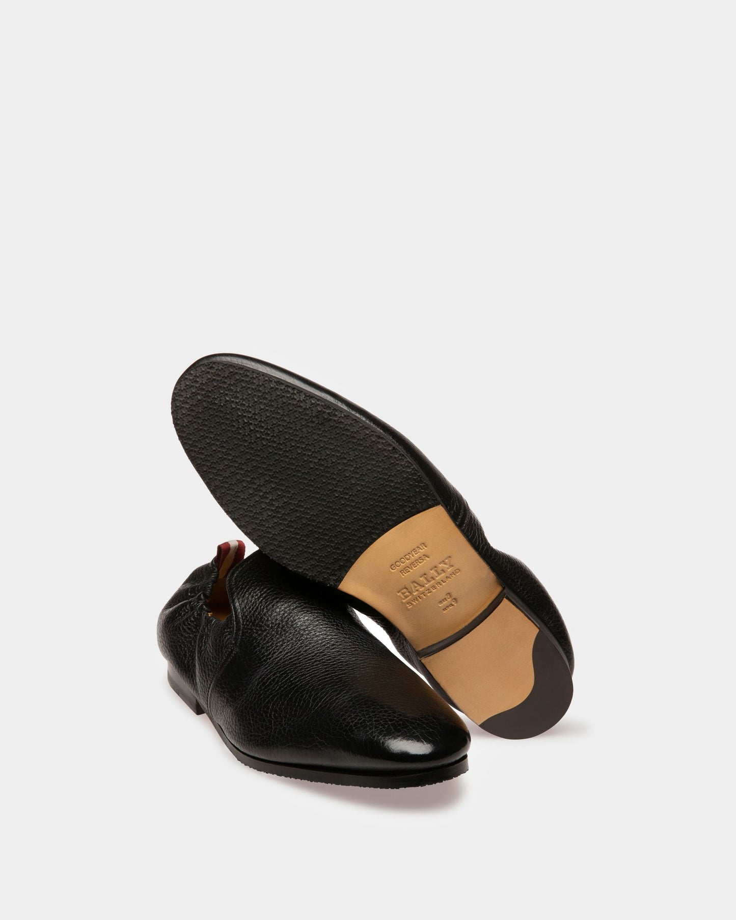 Planker Leather Loafers In Black