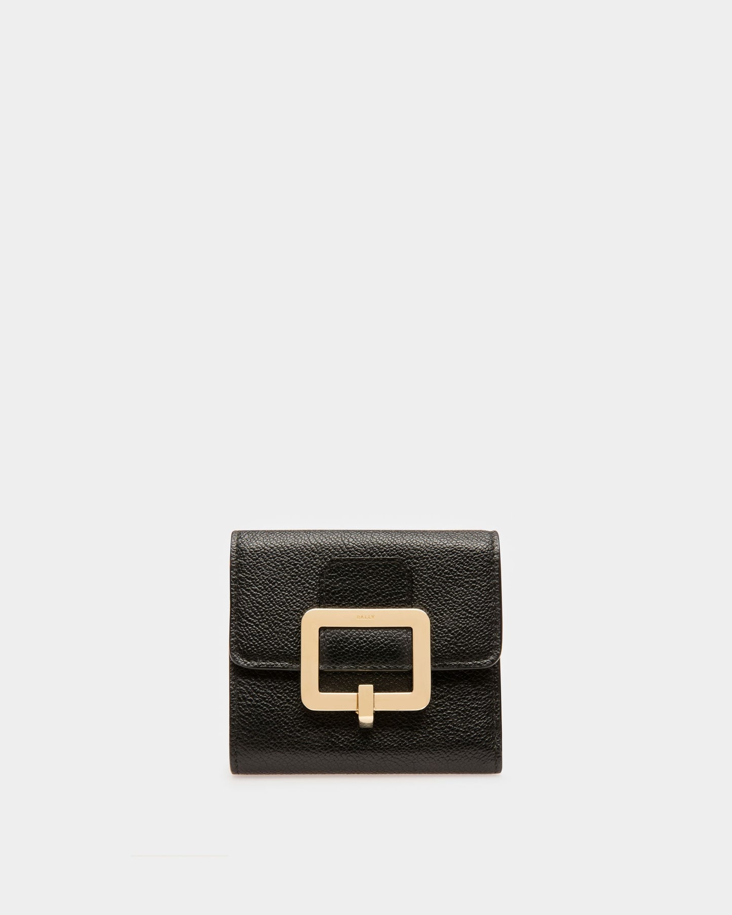 Josy Leather French Wallet In Black