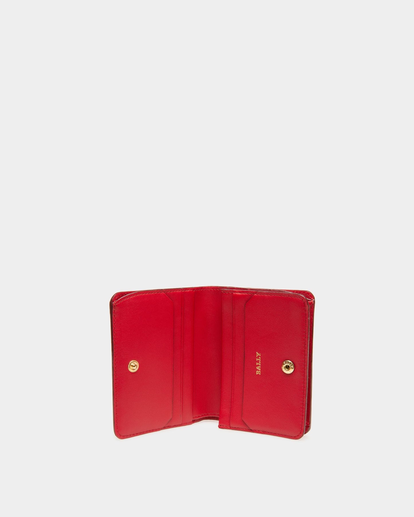 Lettes Leather Beniness Card Holder In Red