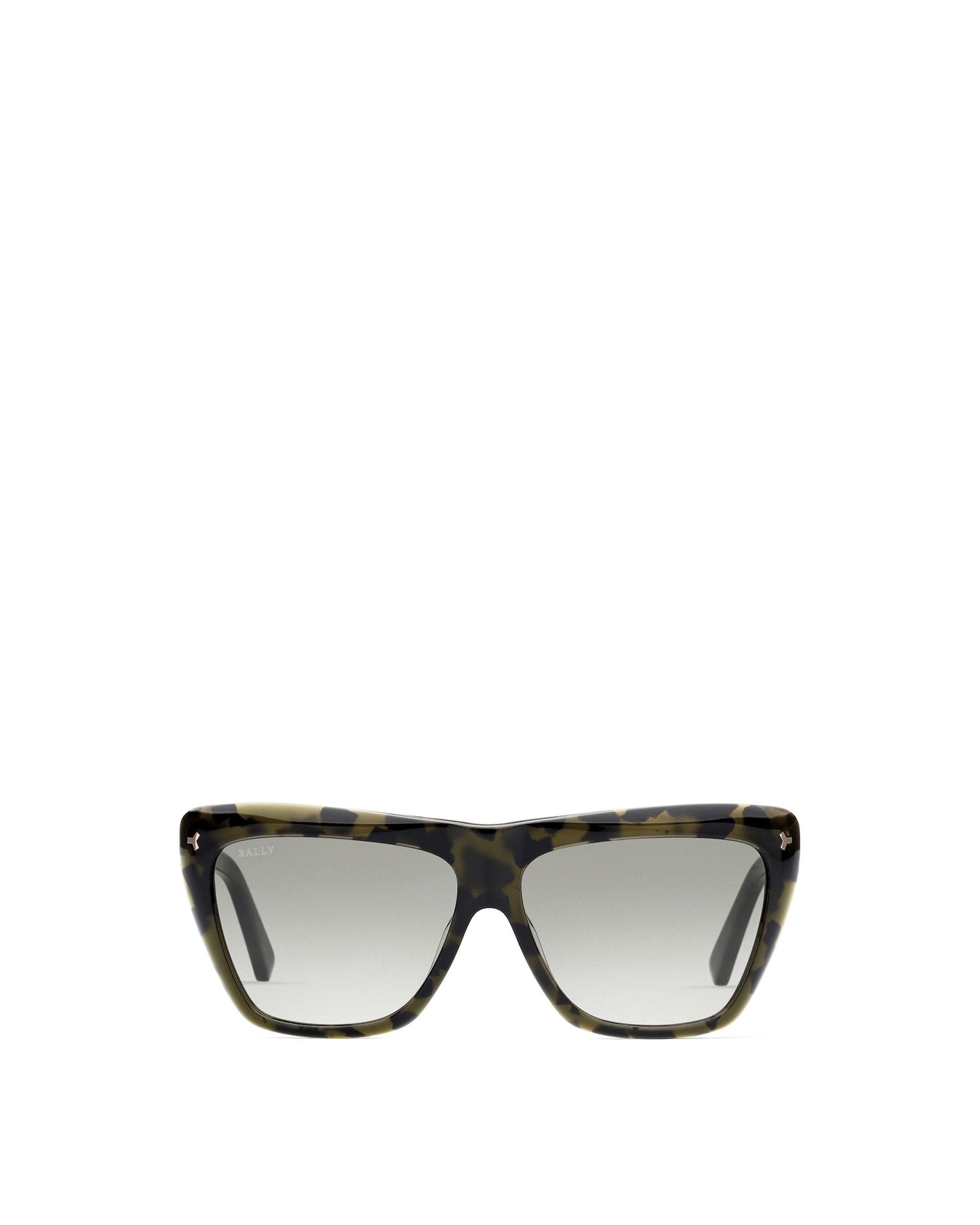 Elektra Acetate Sunglasses In Colored Havana & Gradient Smoke Lens
