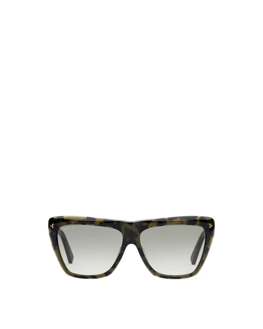 Elektra Acetate Sunglasses In Colored Havana & Gradient Smoke Lens