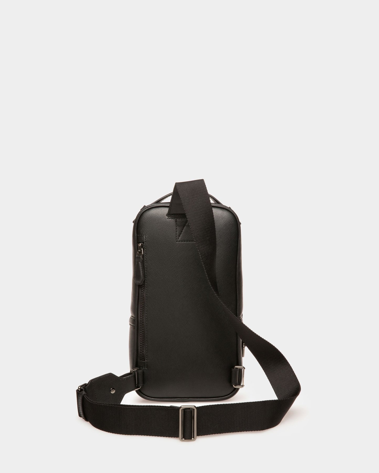 Malikho Recycled Leather Sling Bag In Black