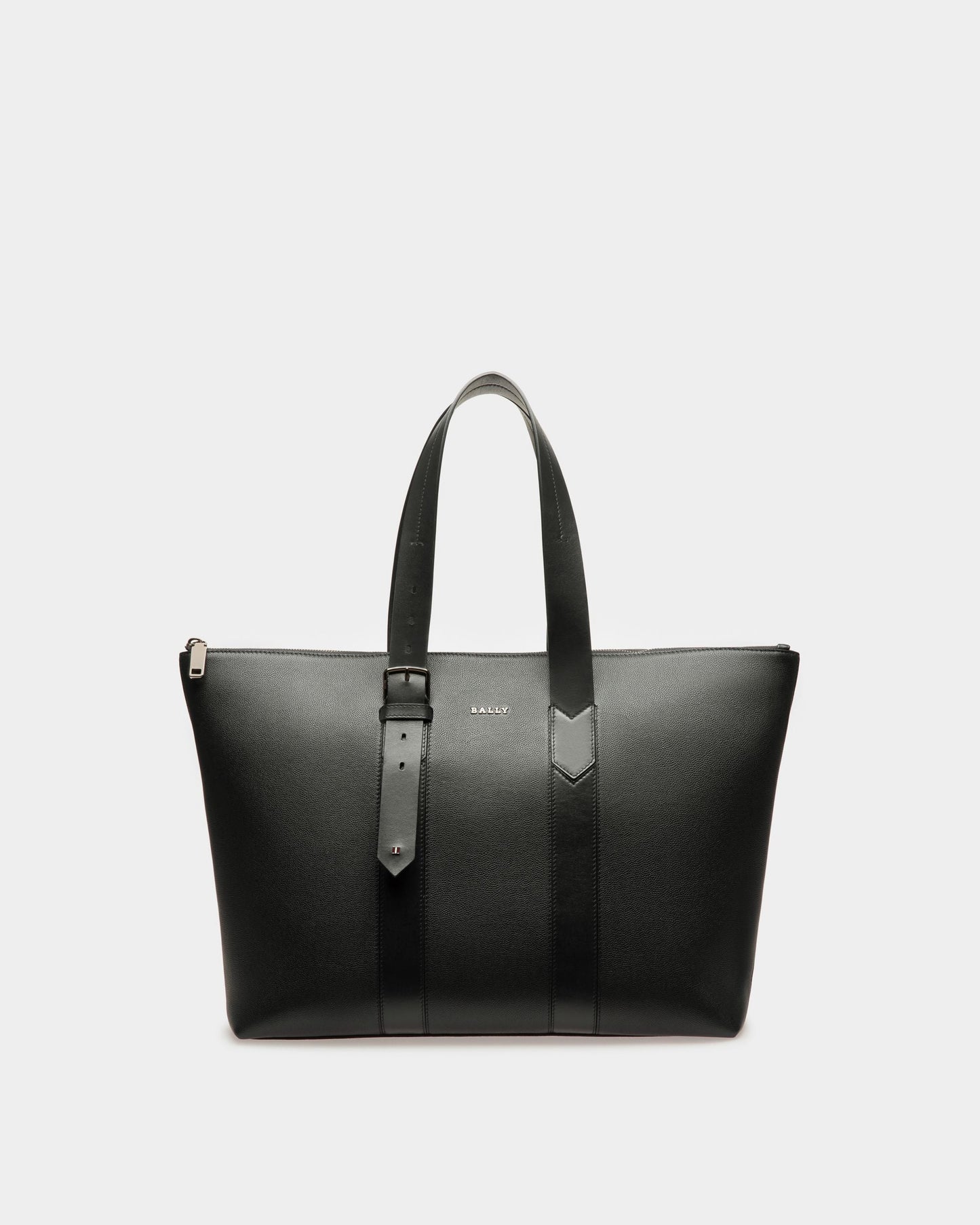 Eland Leather Tote Bag In Black