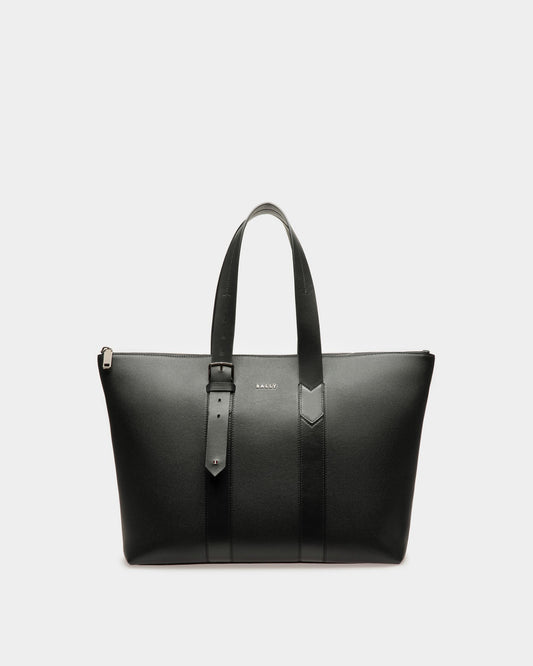 Eland Leather Tote Bag In Black