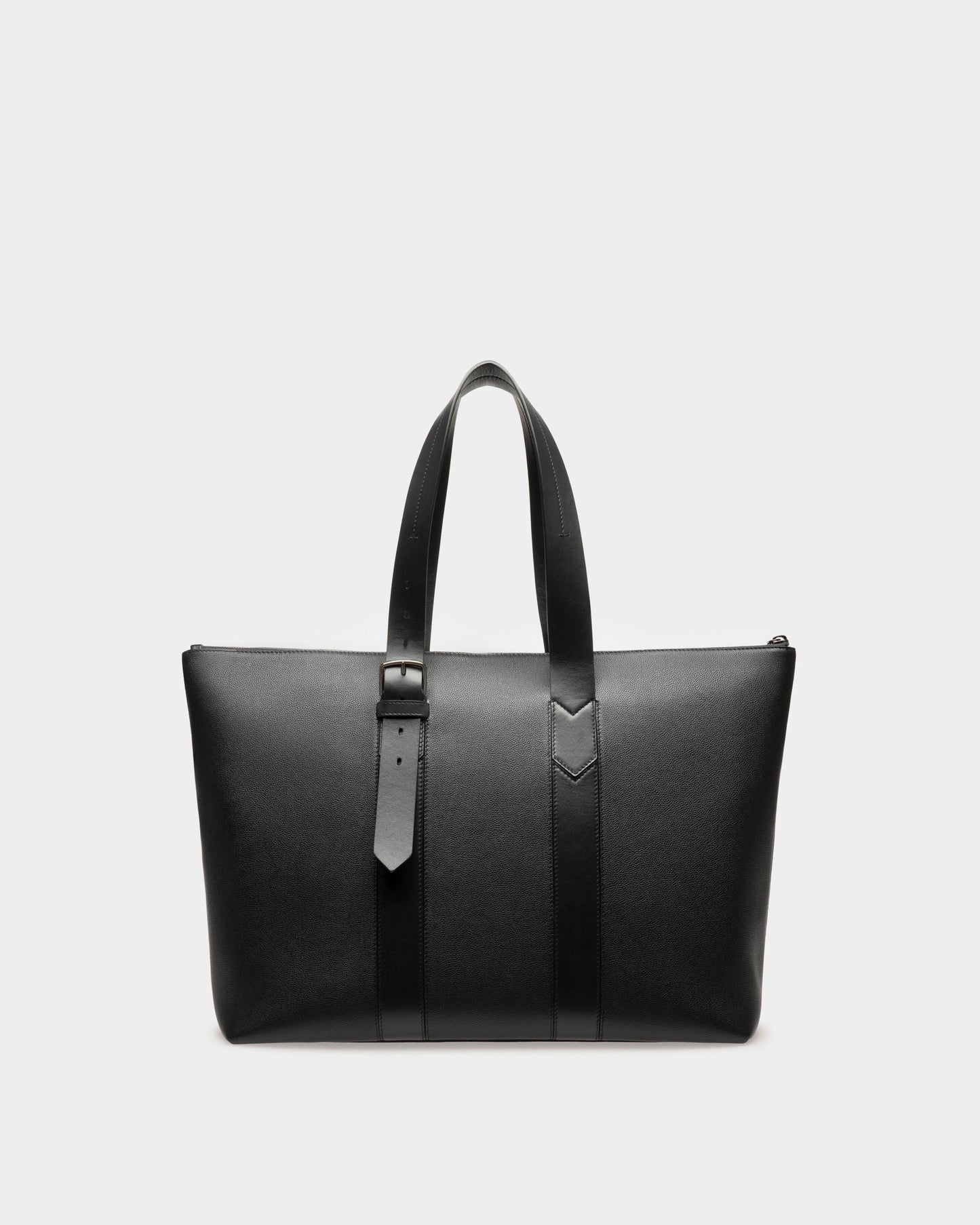 Eland Leather Tote Bag In Black
