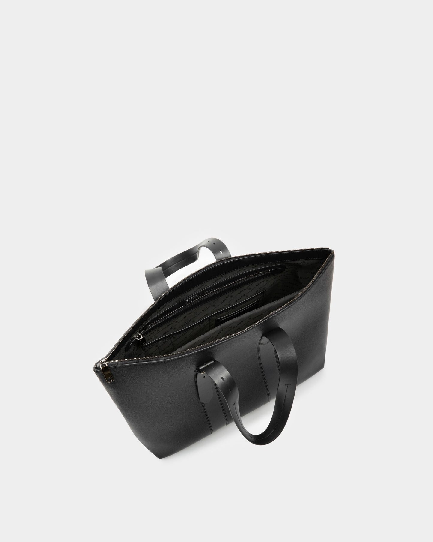 Eland Leather Tote Bag In Black