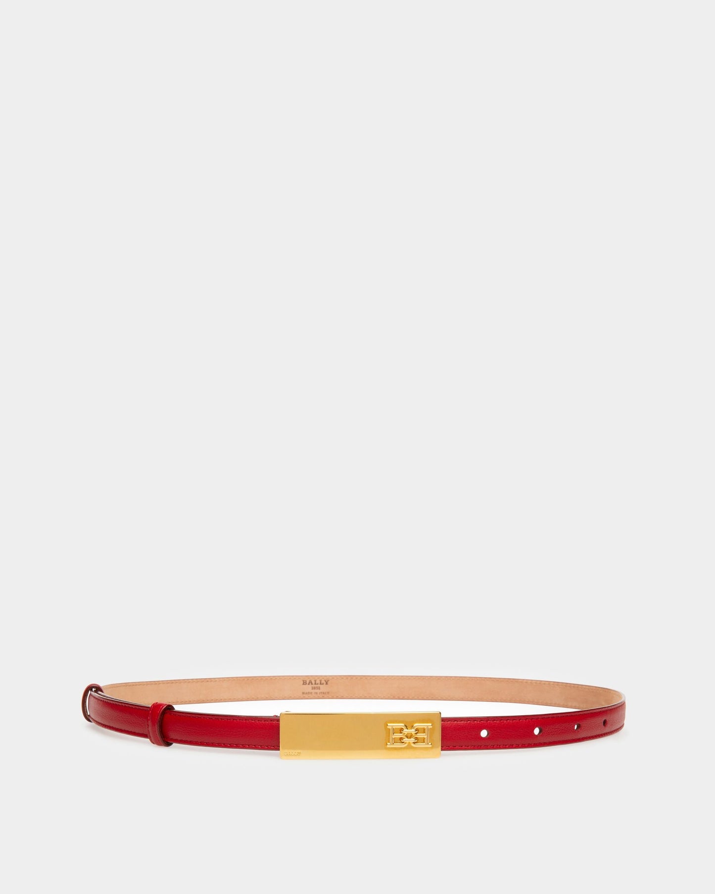 Blane Leather 15Mm Belt In Red