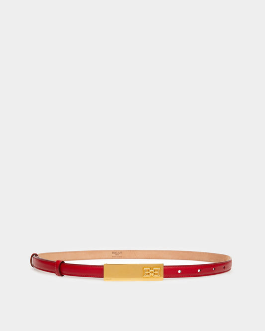 Blane Leather 15Mm Belt In Red