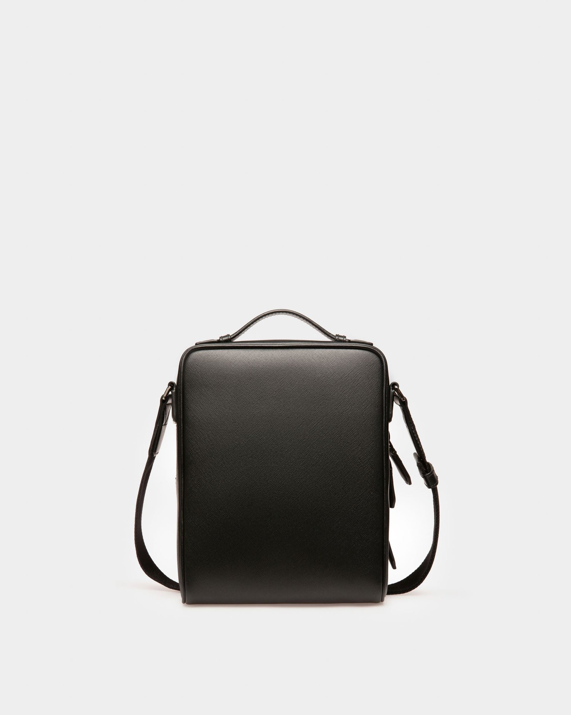 Mackao | Men's Crossbody Bag | Black Leather | Bally | Still Life Back