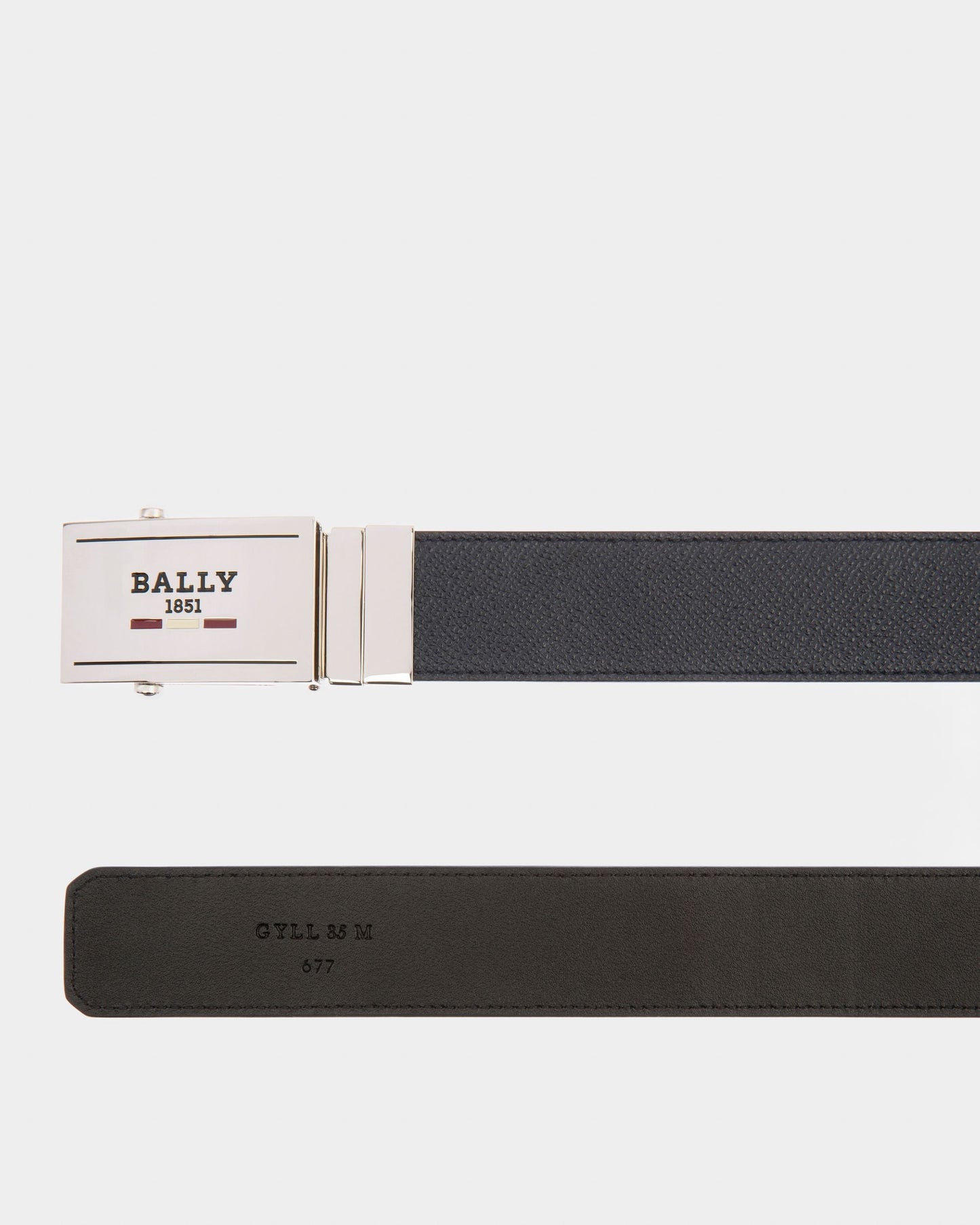 Gyll Leather 35Mm Belt In Navy