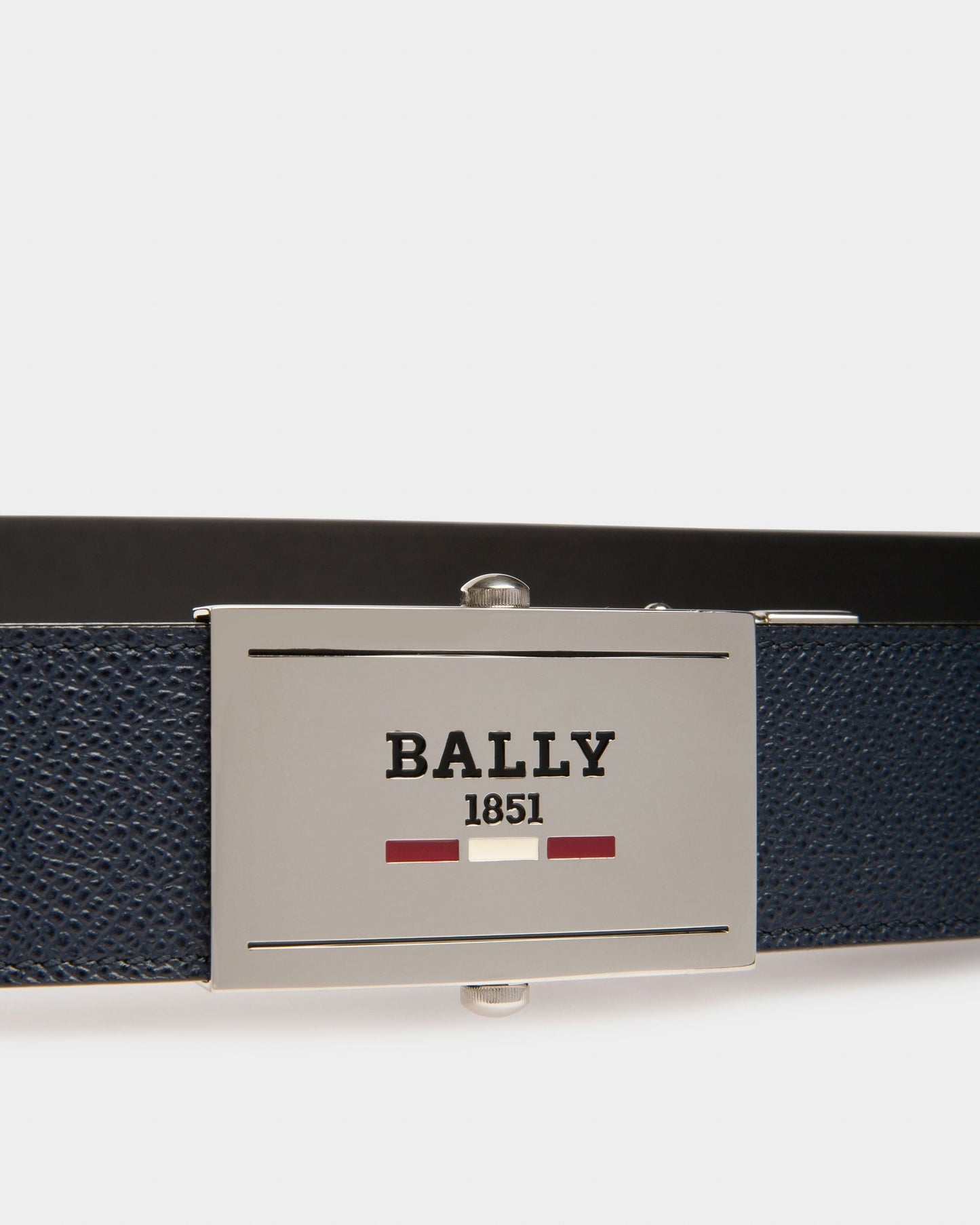 Gyll Leather 35Mm Belt In Navy