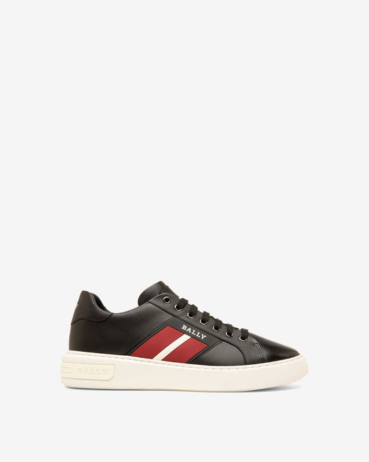 Mylton Leather Sneakers In Black