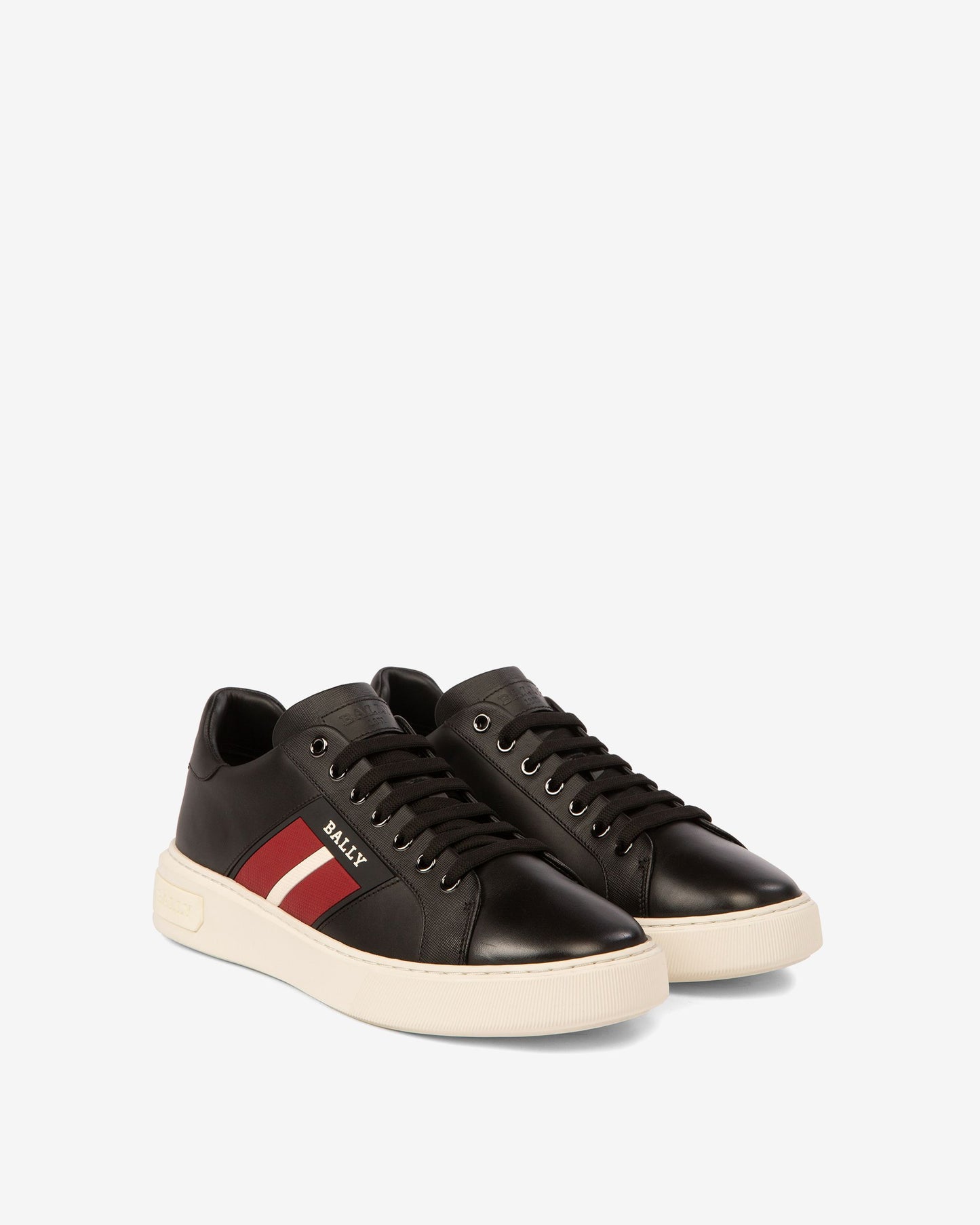 Mylton Leather Sneakers In Black