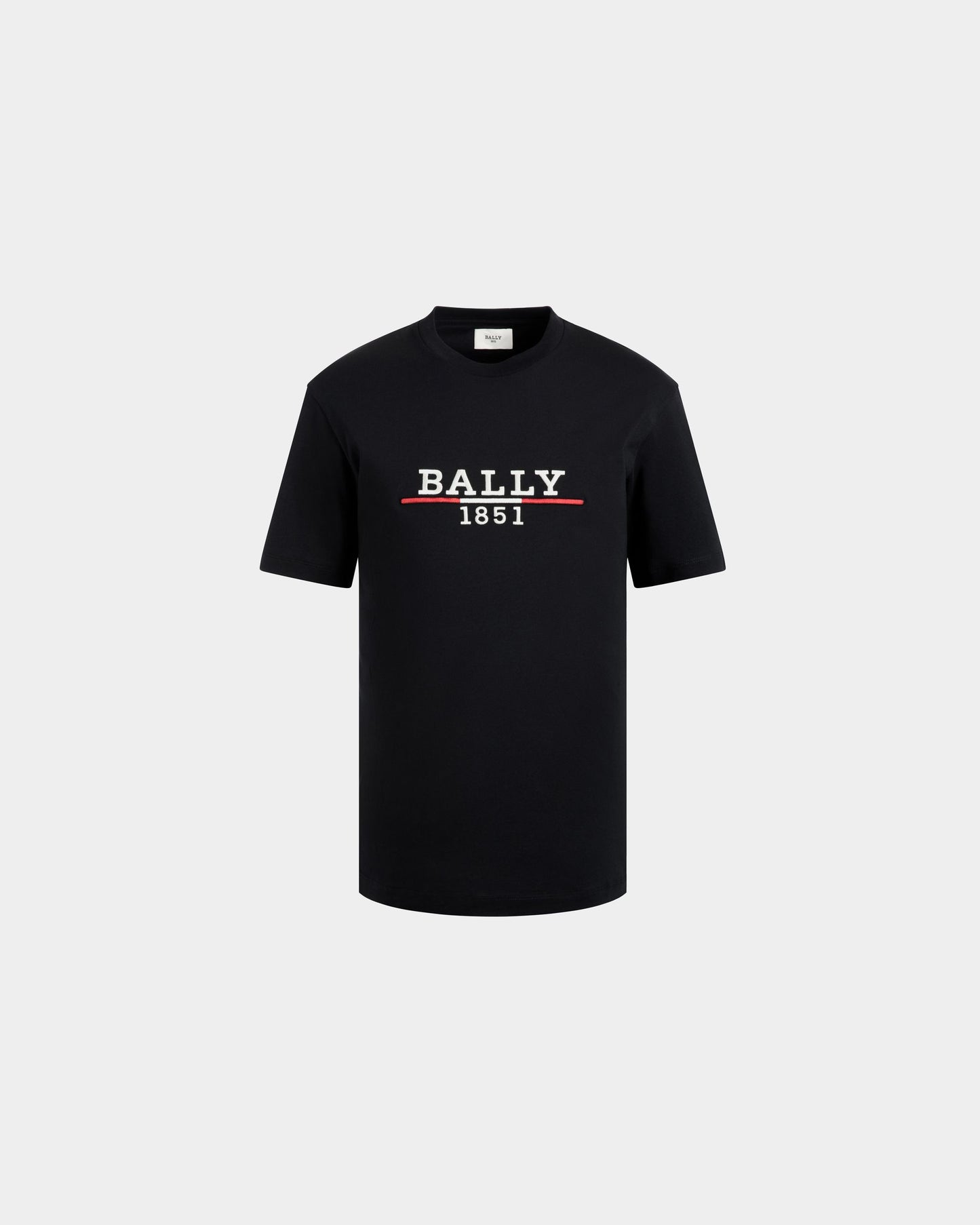 T-Shirt in Black Knit Cotton