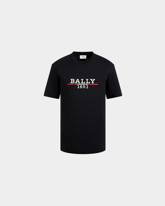 T-Shirt in Black Knit Cotton
