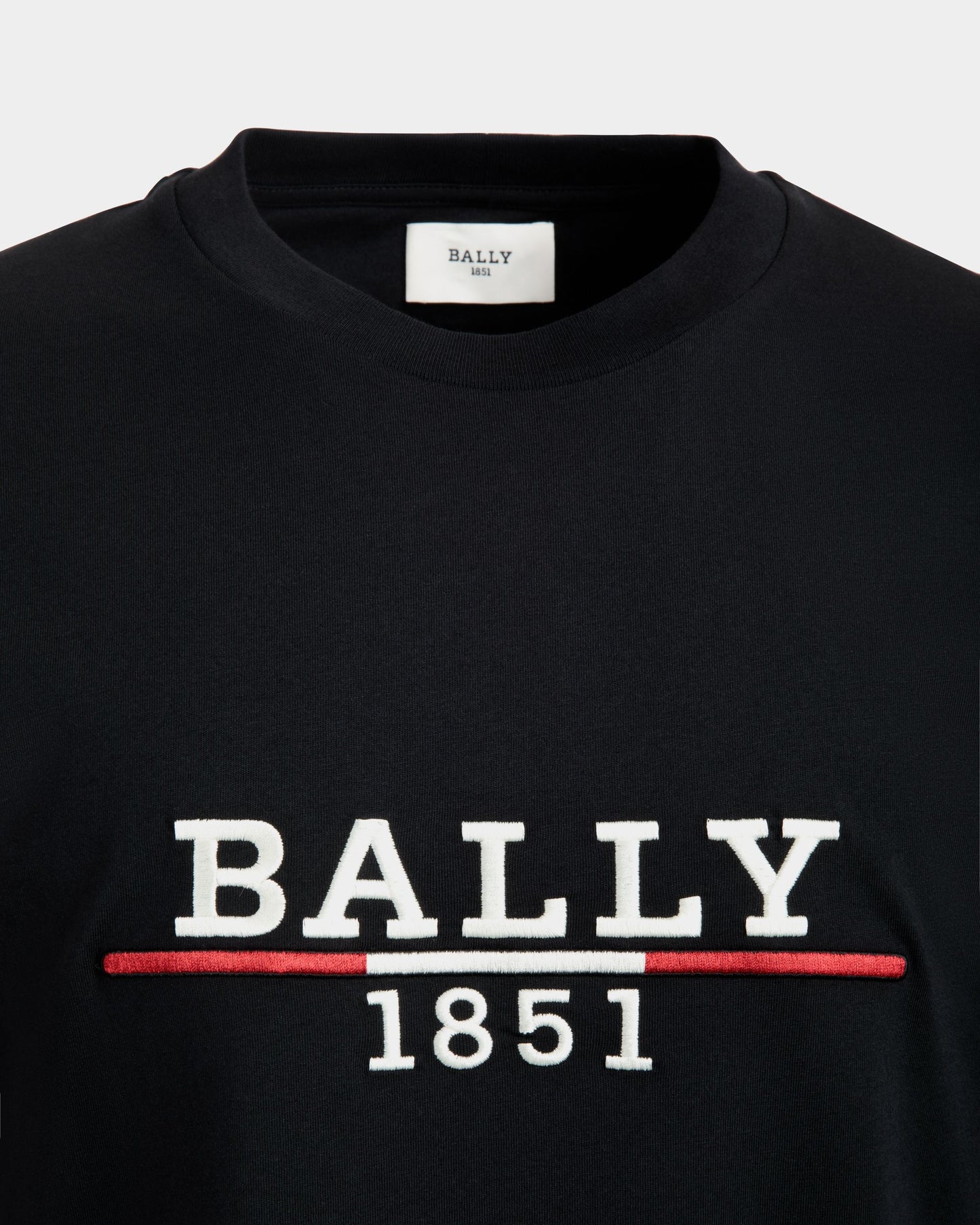 T-Shirt in Black Knit Cotton