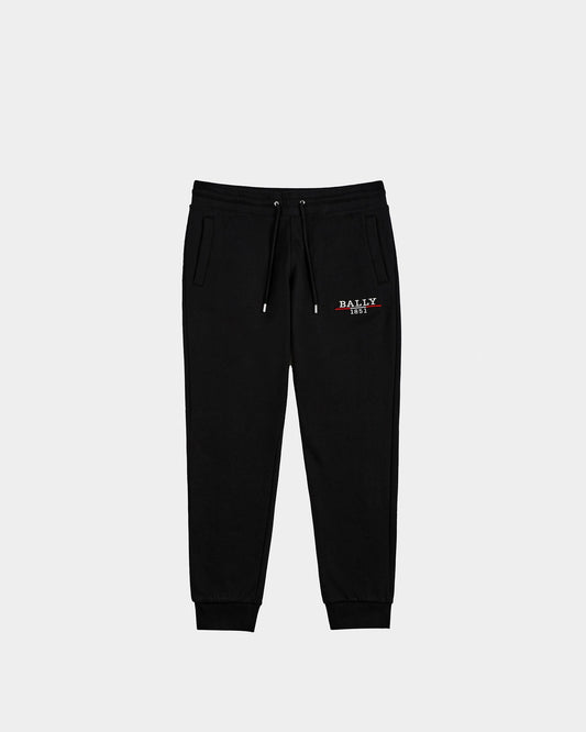 Sweatpants in Black Knit Cotton
