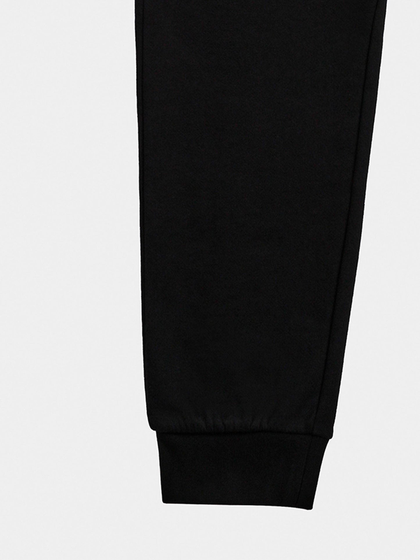 Sweatpants in Black Knit Cotton