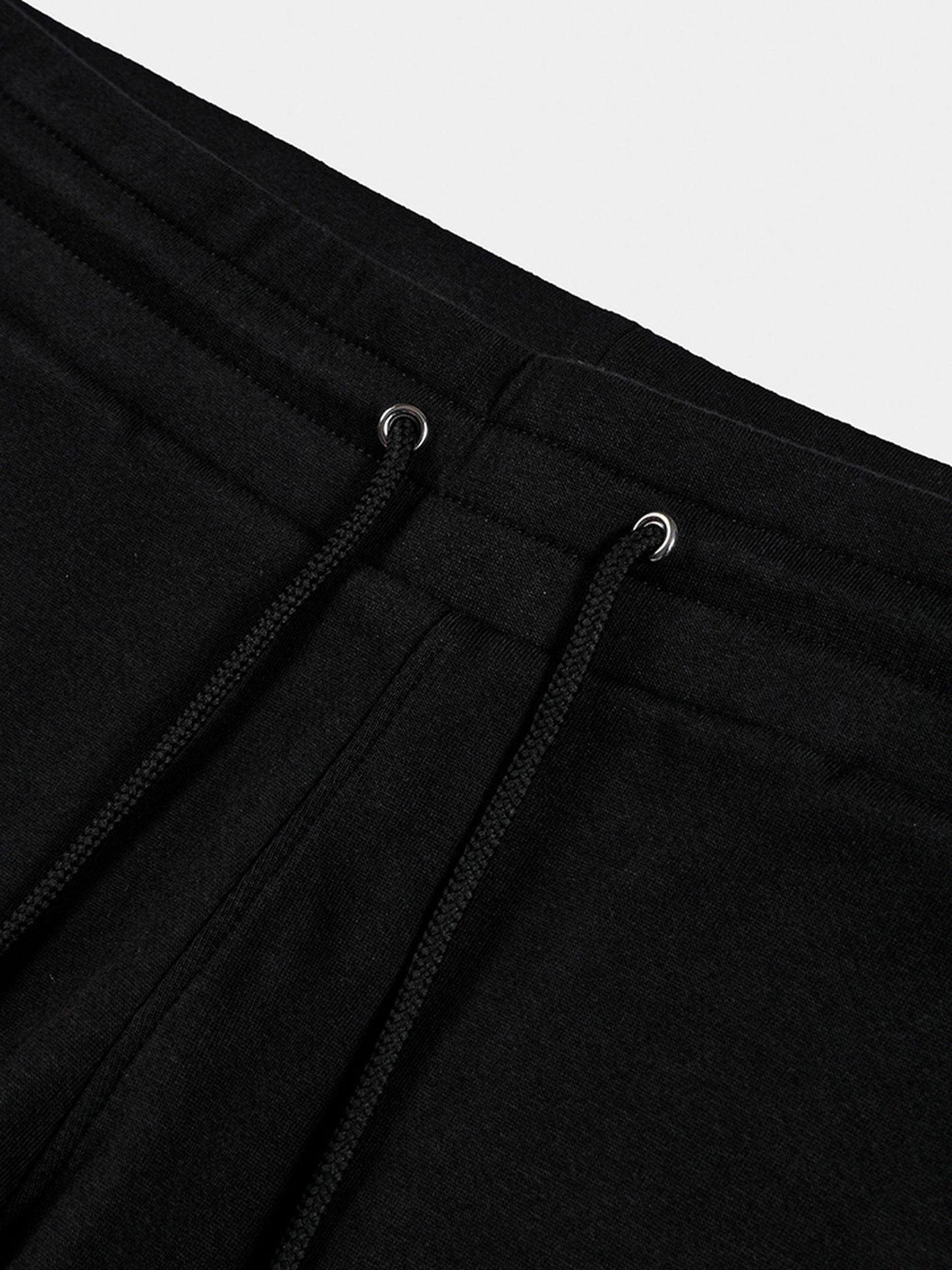 Sweatpants in Black Knit Cotton