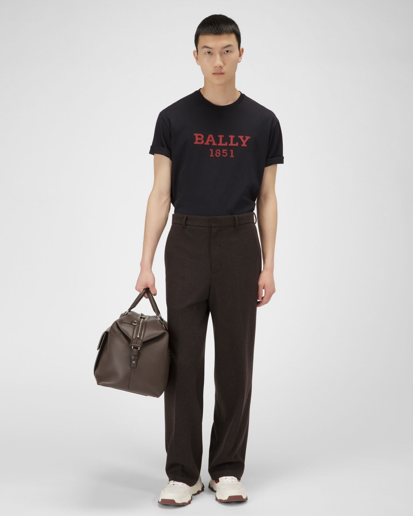 Cotton T-Shirt In Navy