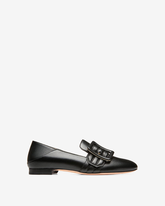 Janelle Leather Loafers In Black