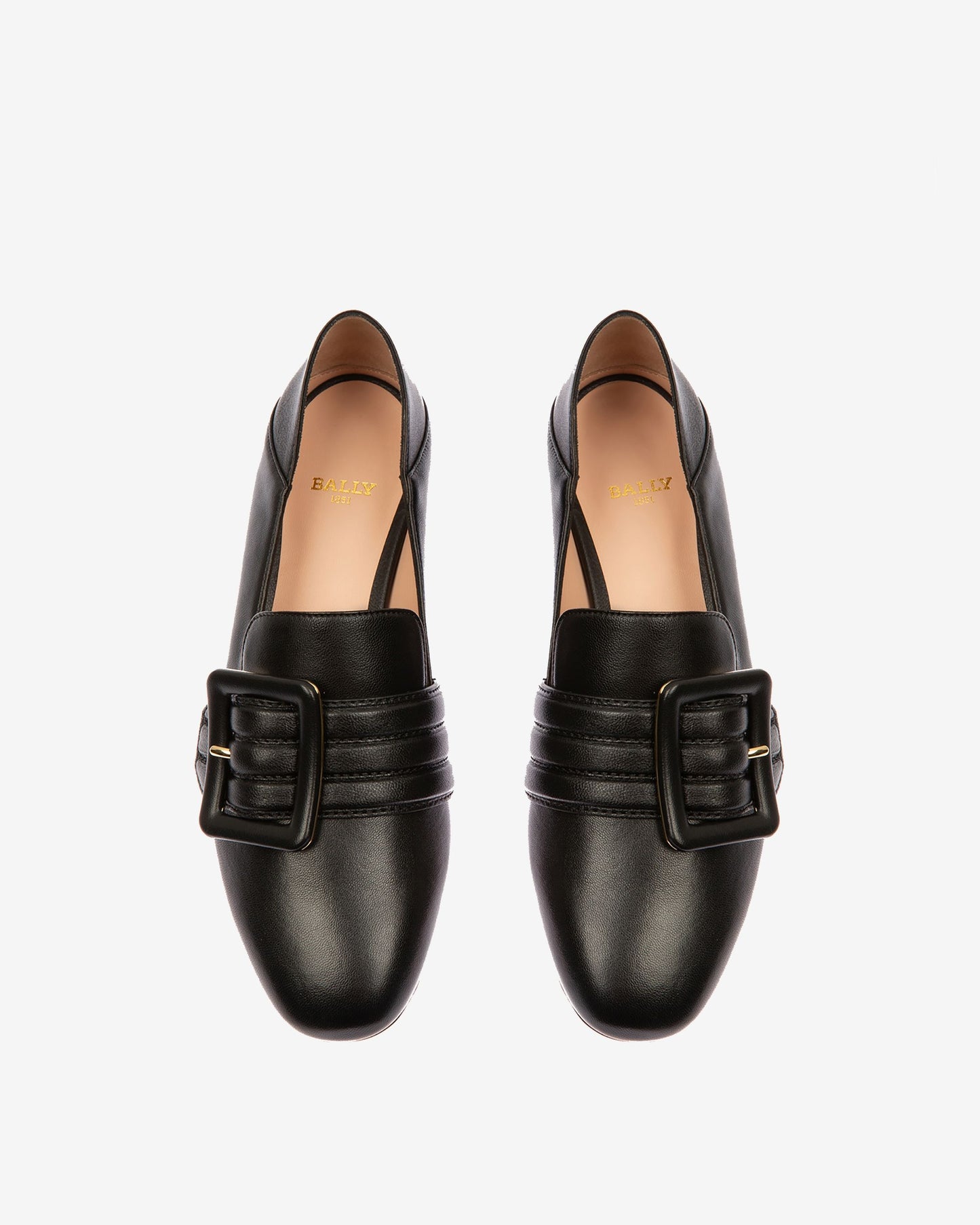 Janelle Leather Loafers In Black
