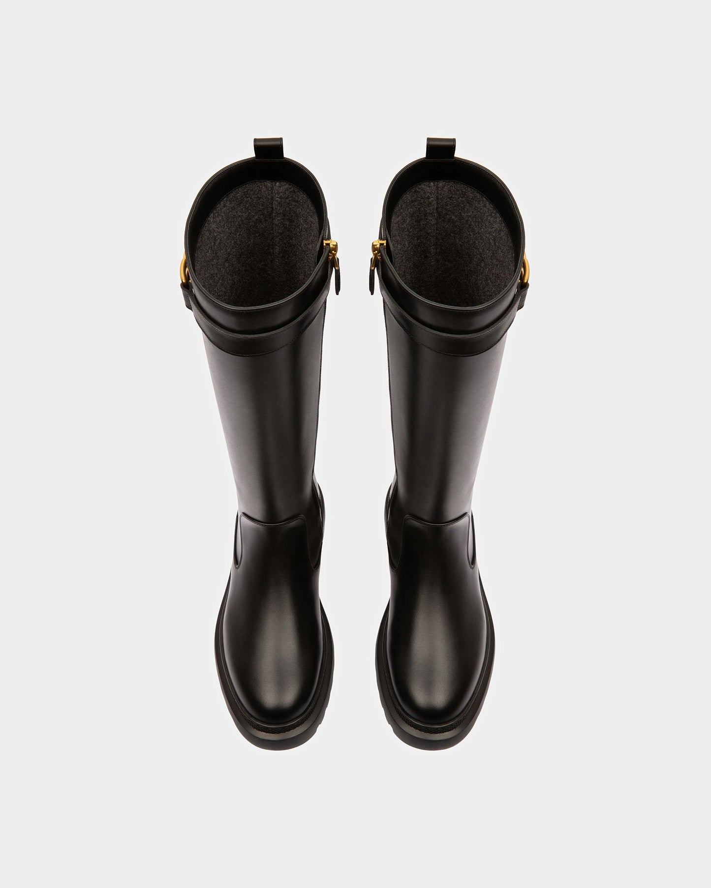 Gaila Leather Boots In Black