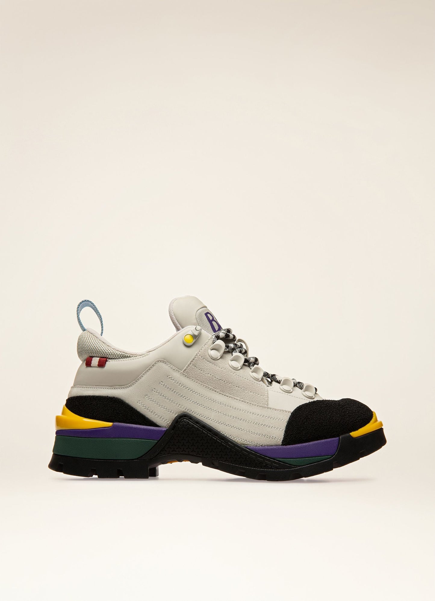 Bally Hike 2 Leather Hiking Shoes In Dusty White