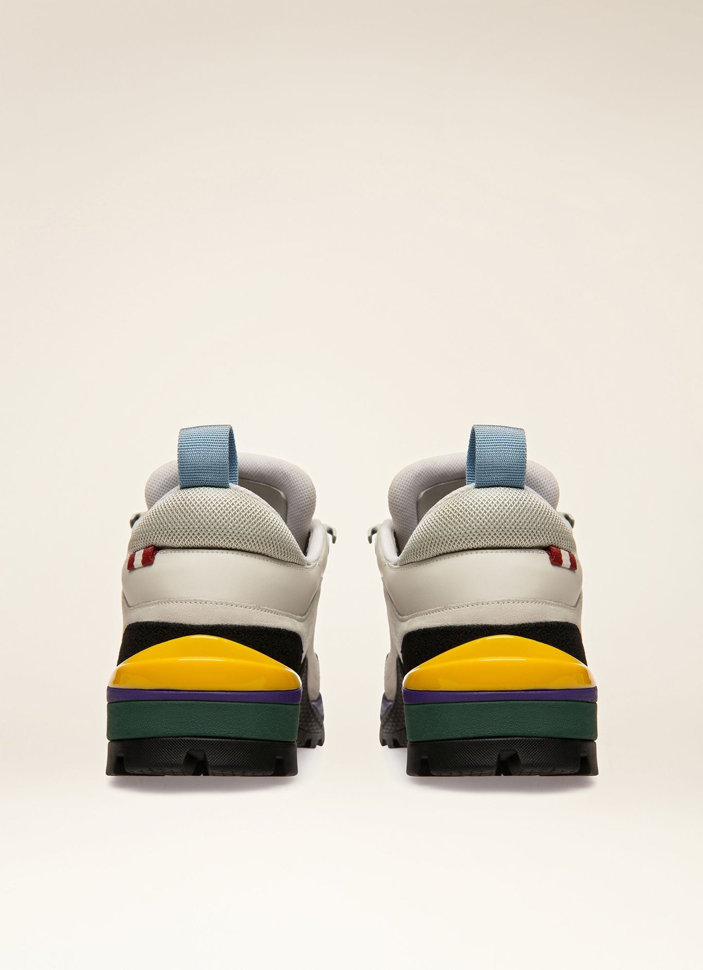 Bally Hike 2 Leather Hiking Shoes In Dusty White